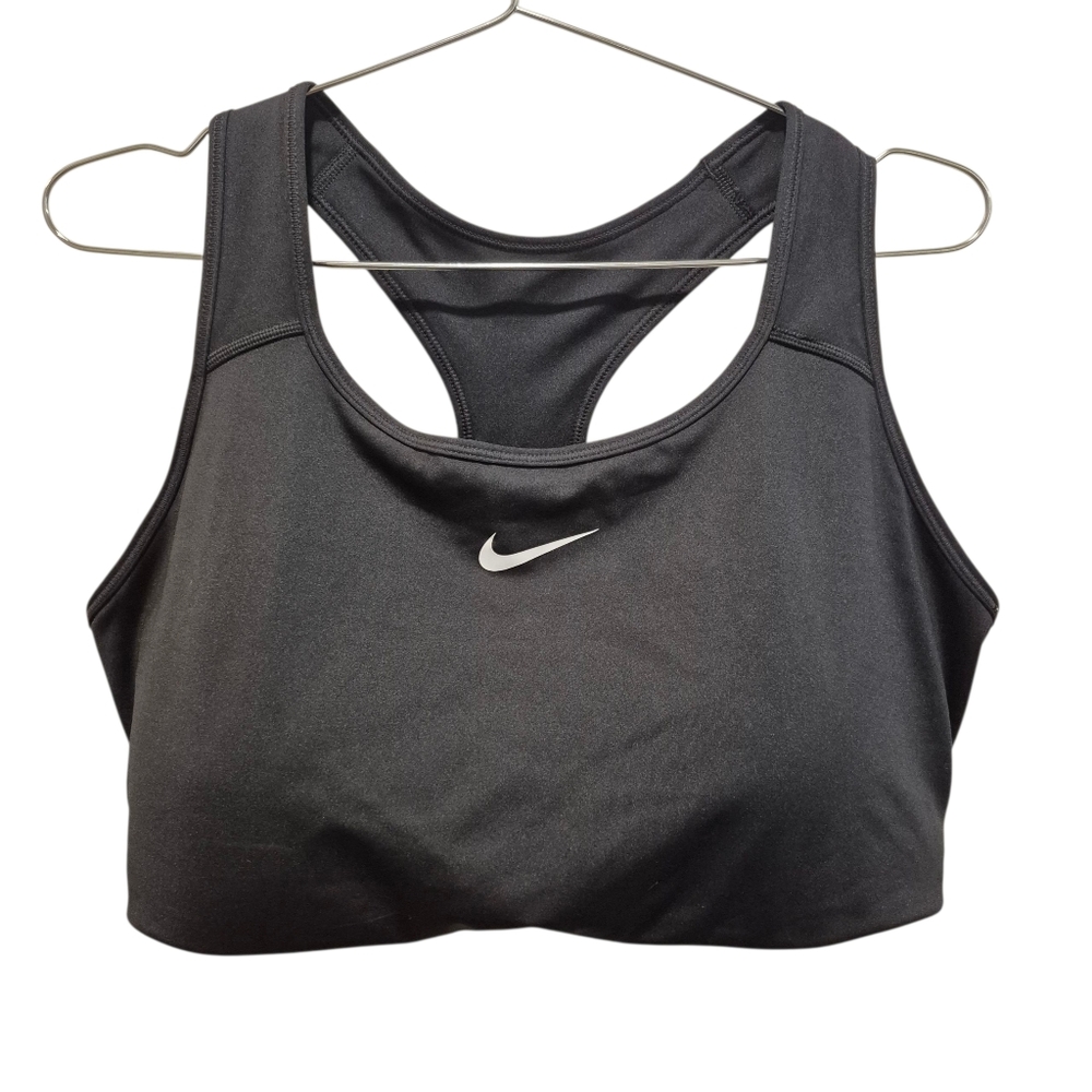 Nike Women’s Padded Sports Bra Black Size 2X Racerback Logo